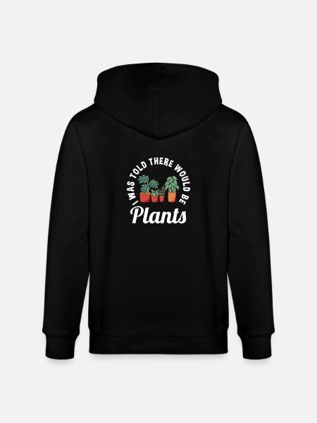 Plant lovers - Stanley/Stella CULTIVATOR  Unisex Organic Hooded Jacket - black