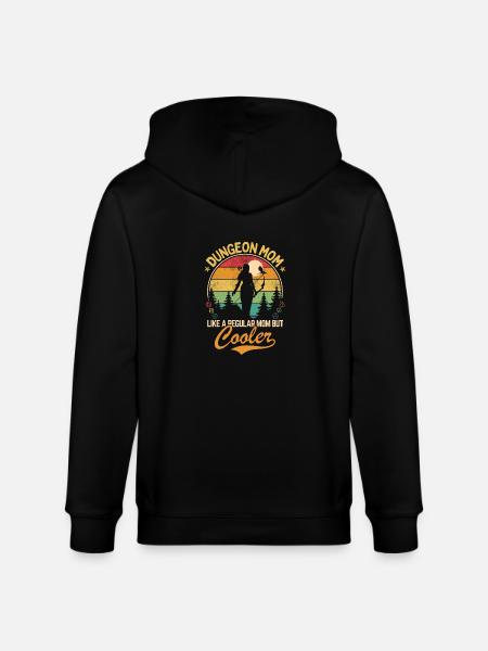 Dungeon Mom - Als een normale maar koelere moeder - Stanley/Stella Uniseks bio-ziphoodie CULTIVATOR  - zwart