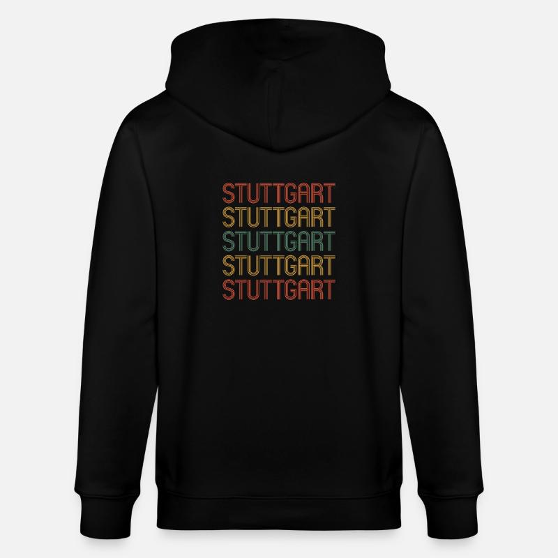 Stuttgarterin Stuttgarterer Stuttgarter - Veste à capuche bio CULTIVATOR Stanley/Stella Unisexe - noir