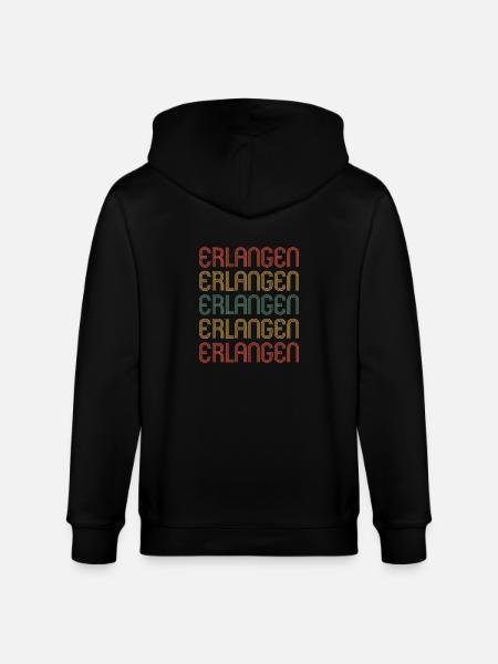 Erlangenerin Erlangener Erlangen - Stanley/Stella CULTIVATOR Unisex Organic Hooded Jacket - black