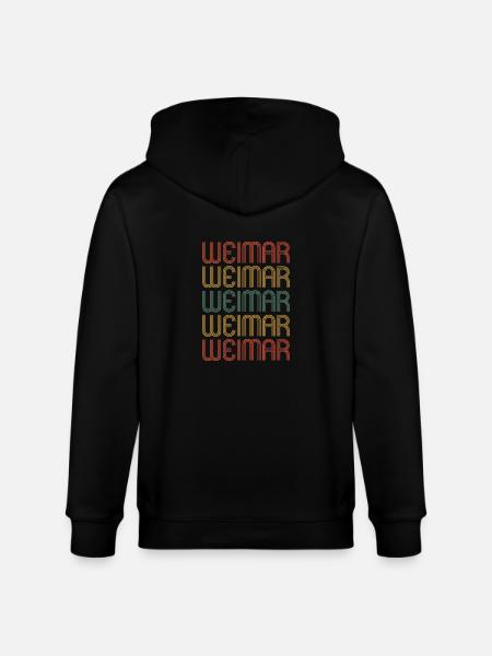 Weimarerin Weimarer Weimar - Stanley/Stella CULTIVATOR Unisex Organic Hooded Jacket - black