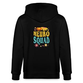 Neuro Squad Neurowissenschaften Blumen Outfit - Stanley/Stella Unisex Bio-Kapuzenjacke CULTIVATOR  - Schwarz - Hinten - Anna (173cm)
