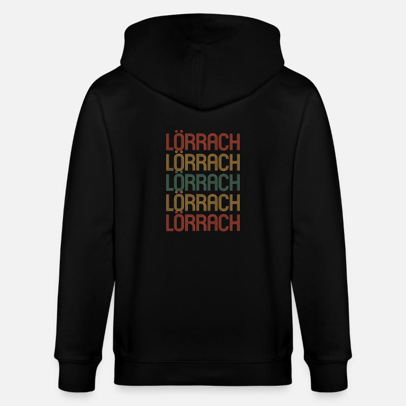 Lörracherin Lörracher Lörrach - Stanley/Stella Unisex Bio-Kapuzenjacke CULTIVATOR - Schwarz