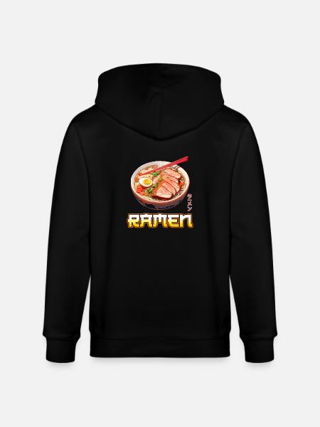 Anime Ramen Nudeln - Stanley/Stella Unisex Bio-Kapuzenjacke CULTIVATOR  - Schwarz