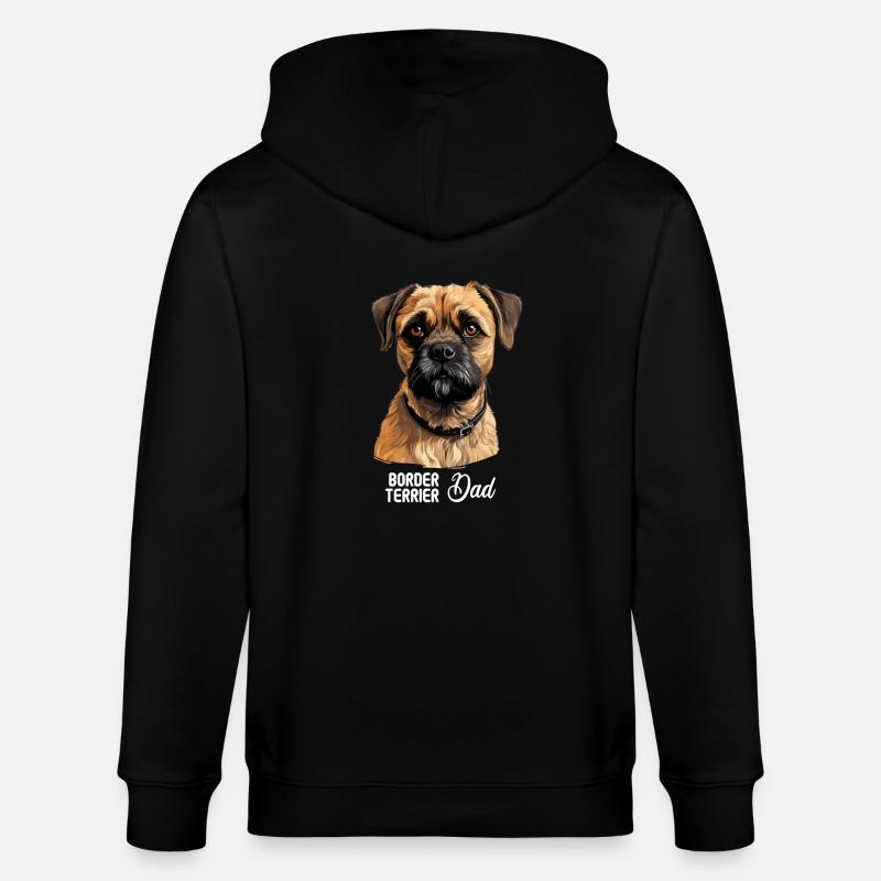 Chien Border Terrier - Veste à capuche bio CULTIVATOR Stanley/Stella Unisexe - noir