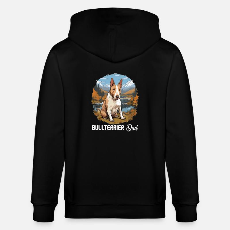 Chien Bull Terrier - Veste à capuche bio CULTIVATOR Stanley/Stella Unisexe - noir