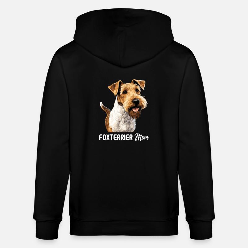 Chien Fox Terrier - Veste à capuche bio CULTIVATOR Stanley/Stella Unisexe - noir