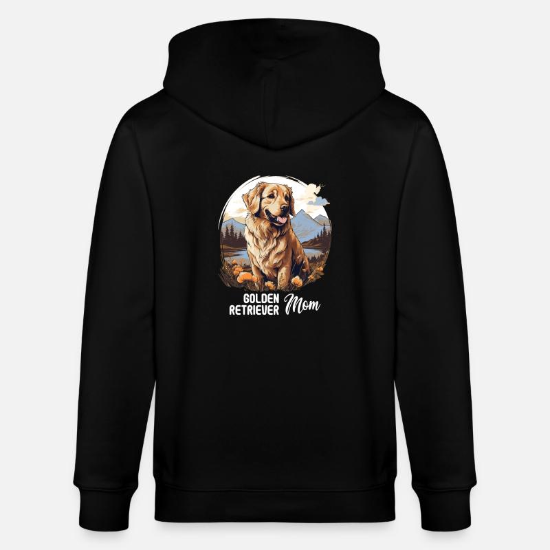 Chien Golden Retriever - Veste à capuche bio CULTIVATOR Stanley/Stella Unisexe - noir