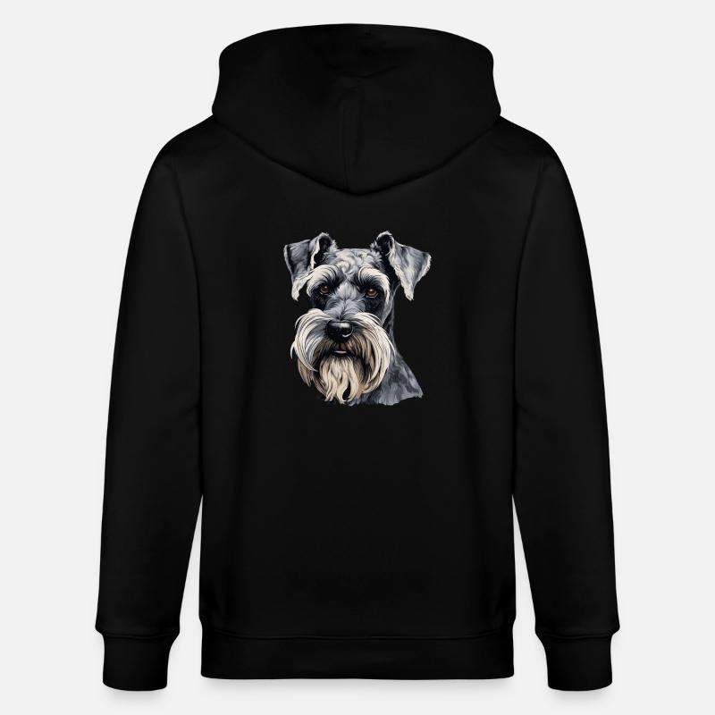 Schnauzer géant - Veste à capuche bio CULTIVATOR Stanley/Stella Unisexe - noir