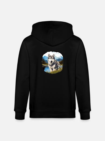 Husky - Stanley/Stella CULTIVATOR Unisex Organic Hooded Jacket - black