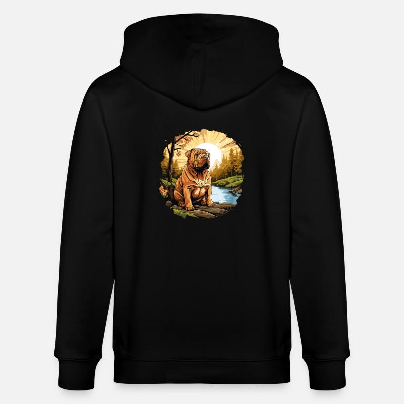 Shar Pei - Stanley/Stella Unisex Bio-Kapuzenjacke CULTIVATOR  - Schwarz