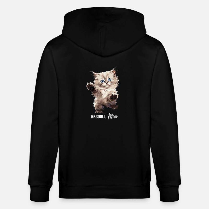 Ragdoll - Stanley/Stella Unisex Bio-Kapuzenjacke CULTIVATOR  - Schwarz