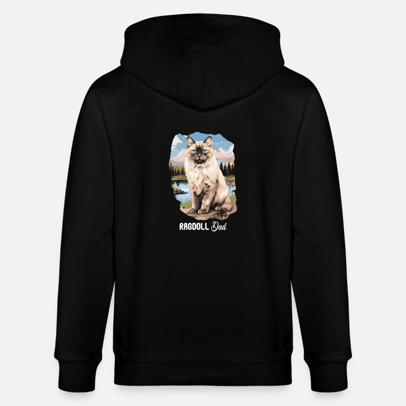 Ragdoll - Stanley/Stella Unisex Bio-Kapuzenjacke CULTIVATOR  - Schwarz