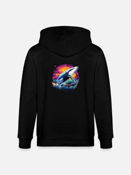 Blauwal - Stanley/Stella Unisex Bio-Kapuzenjacke CULTIVATOR  - Schwarz