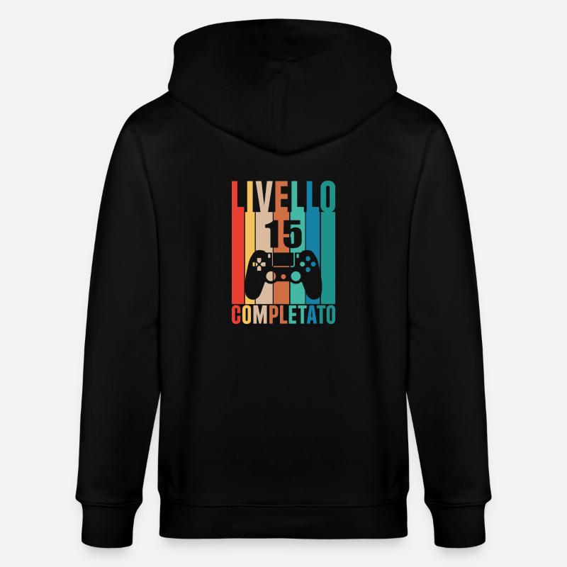 Stufe 15 - Stanley/Stella Unisex Bio-Kapuzenjacke CULTIVATOR  - Schwarz