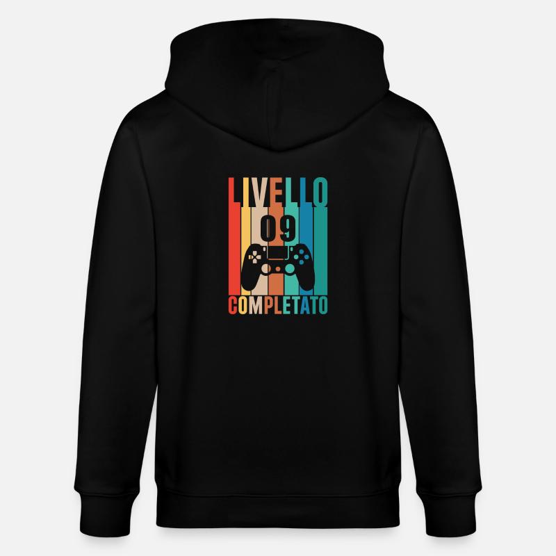 Niveau 9 Terminé - Veste à capuche bio CULTIVATOR Stanley/Stella Unisexe - noir