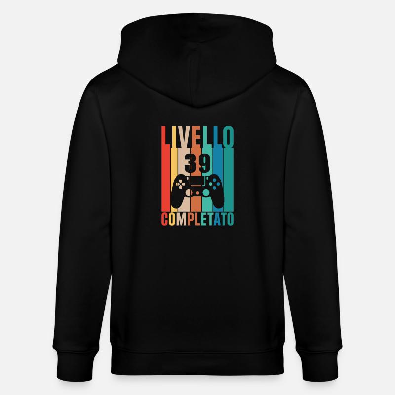 Stufe 39 - Stanley/Stella Unisex Bio-Kapuzenjacke CULTIVATOR  - Schwarz