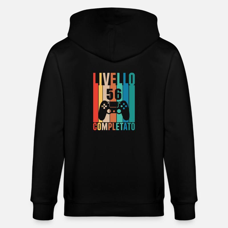 Stufe 56 - Stanley/Stella Unisex Bio-Kapuzenjacke CULTIVATOR  - Schwarz