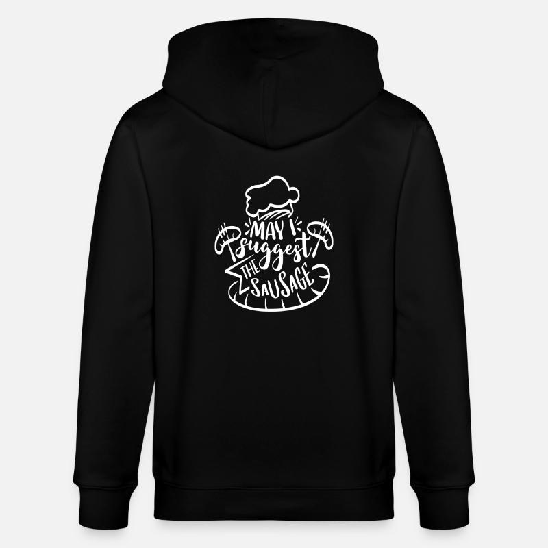 Puis-je suggérer la saucisse - Veste à capuche bio CULTIVATOR Stanley/Stella Unisexe - noir
