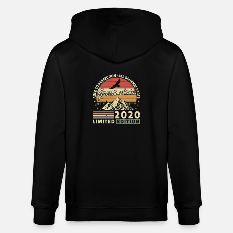 2020 - Veste à capuche bio CULTIVATOR Stanley/Stella Unisexe - noir