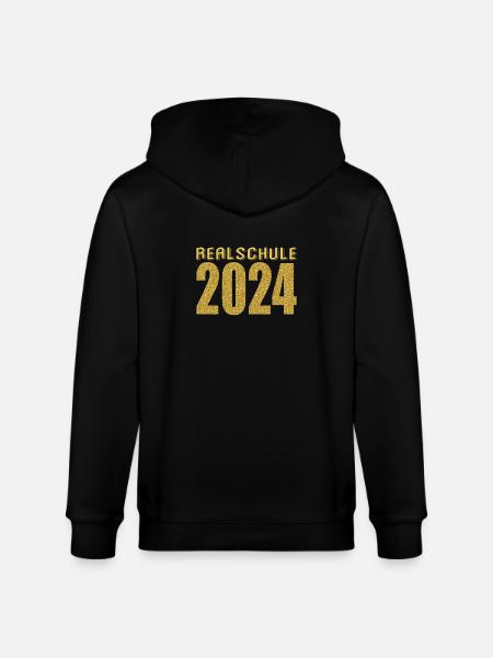Realschule Junge Mädchen Realschule 2024 - Stanley/Stella Unisex Bio-Kapuzenjacke CULTIVATOR  - Schwarz