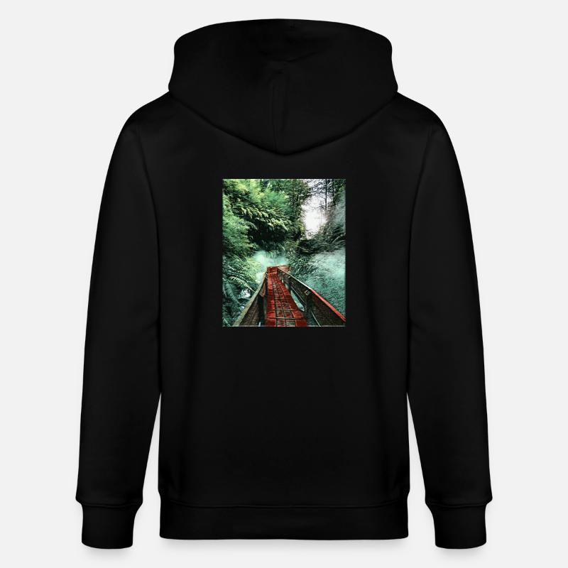 Termas Geométricas, Chile - Stanley/Stella Unisex Bio-Kapuzenjacke CULTIVATOR  - Schwarz