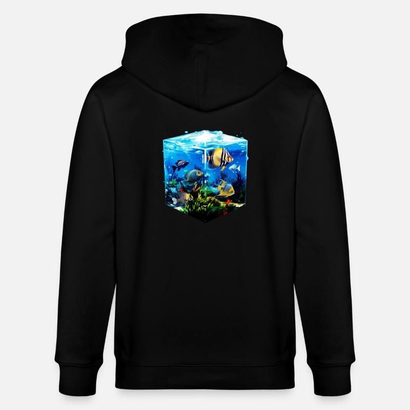 Angelfish - Veste à capuche bio CULTIVATOR Stanley/Stella Unisexe - noir