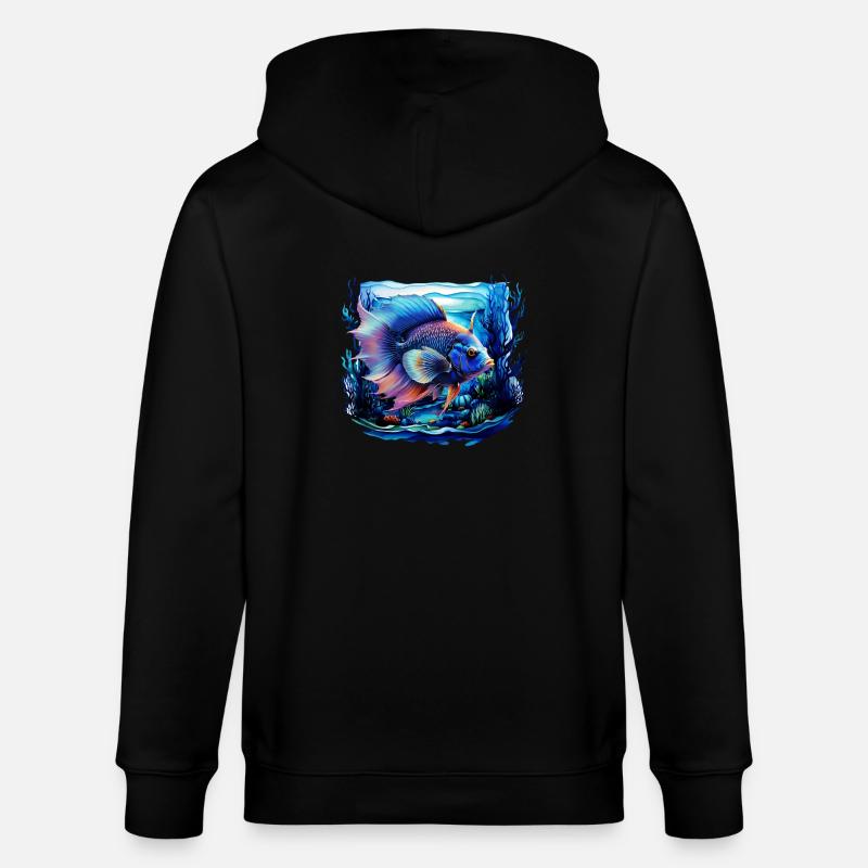 Skalar - Stanley/Stella Unisex Bio-Kapuzenjacke CULTIVATOR  - Schwarz
