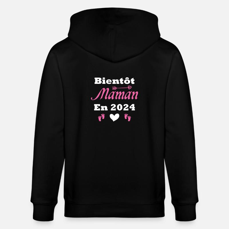 Bald Mama 2024 - Stanley/Stella Unisex Bio-Kapuzenjacke CULTIVATOR  - Schwarz