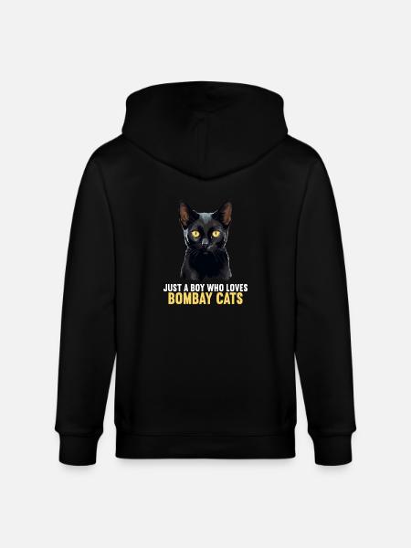 Bombay Cat Bombay Katze - Stanley/Stella CULTIVATOR Unisex Organic Hooded Jacket - black