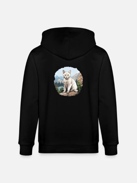 Burmilla Kitten Burmilla Cat - Stanley/Stella CULTIVATOR Unisex Organic Hooded Jacket - black