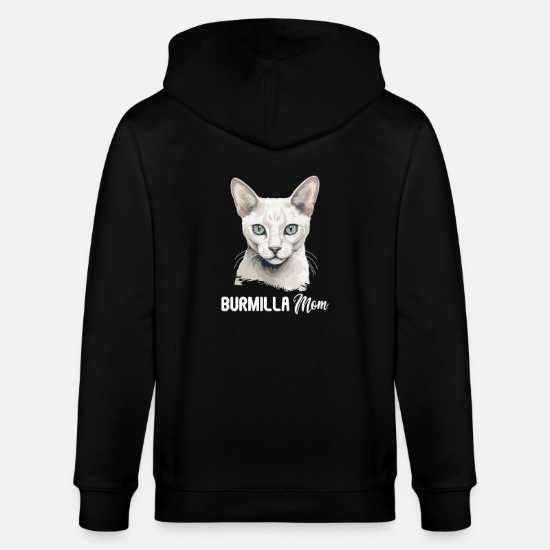 Burmilla Chaton Burmilla Chat - Veste à capuche bio CULTIVATOR Stanley/Stella Unisexe - noir