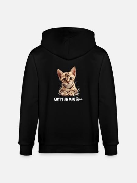 Egyptisk Mau Killing Kat Egyptisk Mau - Stanley/Stella økologisk unisex-hættejakke CULTIVATOR  - sort