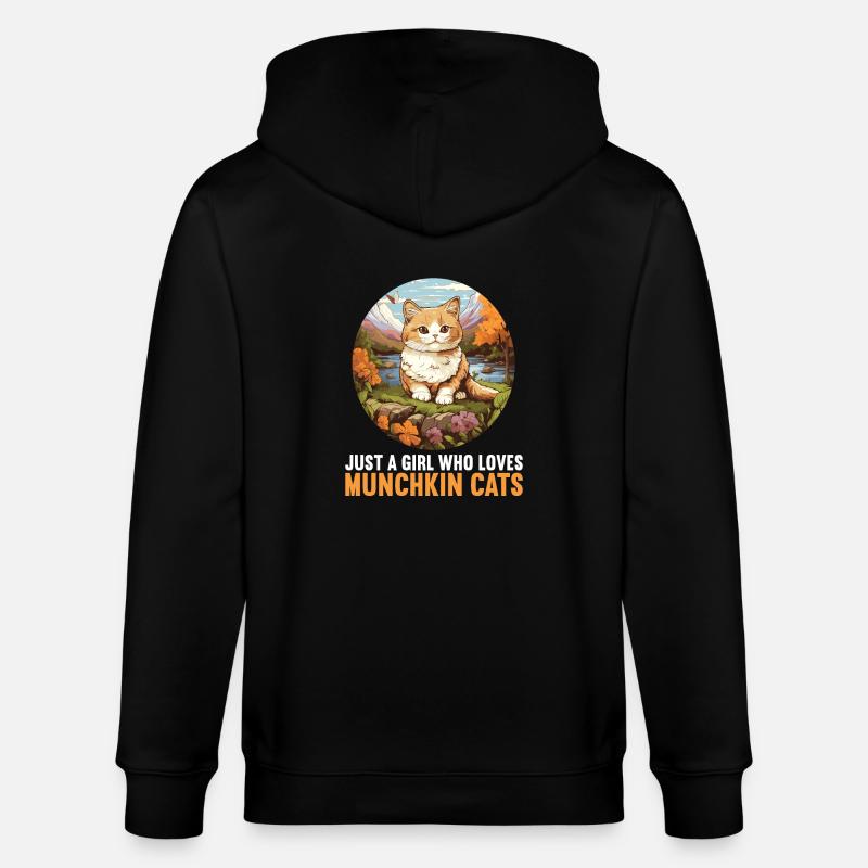 Munchkin Chaton Munchkin Chat - Veste à capuche bio CULTIVATOR Stanley/Stella Unisexe - noir