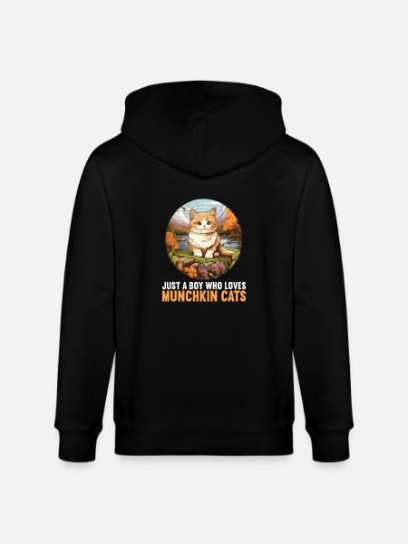 Munchkin Chaton Munchkin Chat - Veste à capuche bio CULTIVATOR Stanley/Stella Unisexe - noir