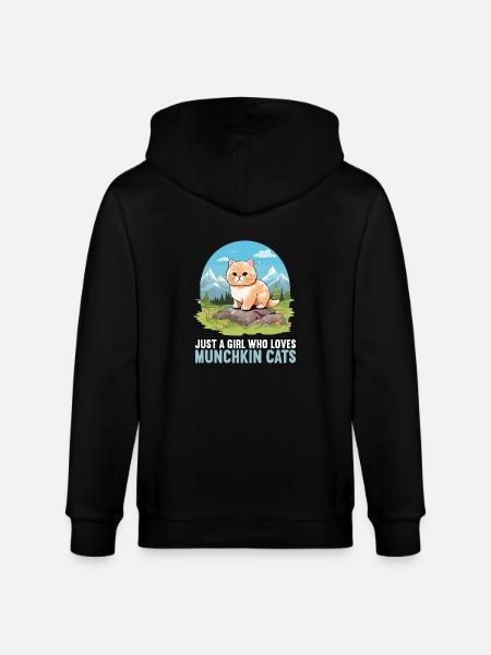Munchkin Chaton Munchkin Chat - Veste à capuche bio CULTIVATOR Stanley/Stella Unisexe - noir