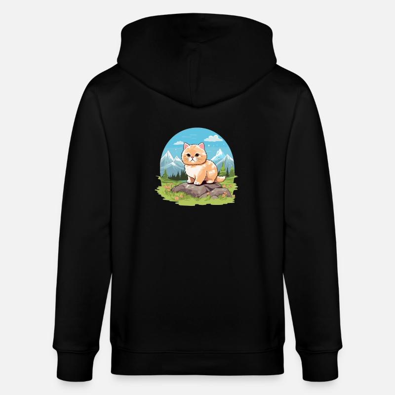 Munchkin Chaton Munchkin Chat - Veste à capuche bio CULTIVATOR Stanley/Stella Unisexe - noir