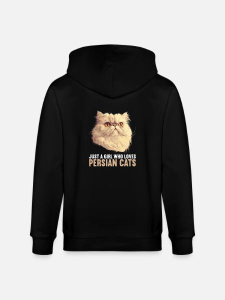 Persian Cat Perserkatze - Stanley/Stella Unisex Bio-Kapuzenjacke CULTIVATOR  - Schwarz