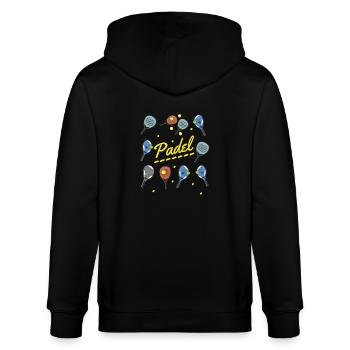 Padel et Raquettes - Veste à capuche bio CULTIVATOR Stanley/Stella Unisexe - noir - Dos - Anna (173cm)