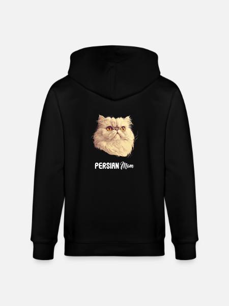 Persian Cat Perserkatze - Stanley/Stella CULTIVATOR Unisex Organic Hooded Jacket - black