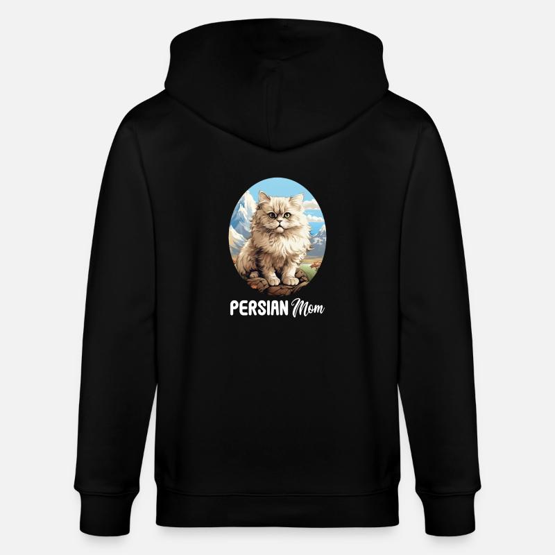 Chat persan Perserkatze - Veste à capuche bio CULTIVATOR Stanley/Stella Unisexe - noir