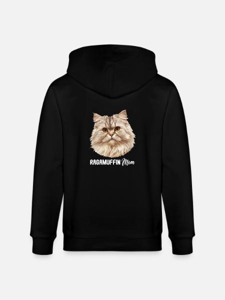 Ragamuffin Kitten Ragamuffin Cat - Stanley/Stella CULTIVATOR Unisex Organic Hooded Jacket - black