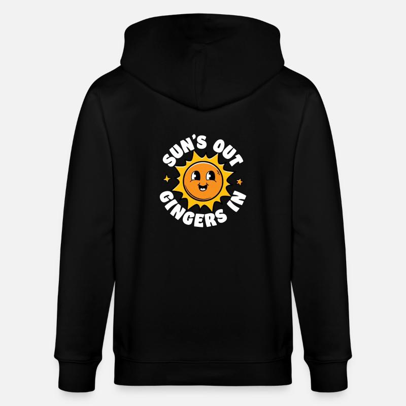 Soleils Out Gingers In - Veste à capuche bio CULTIVATOR Stanley/Stella Unisexe - noir