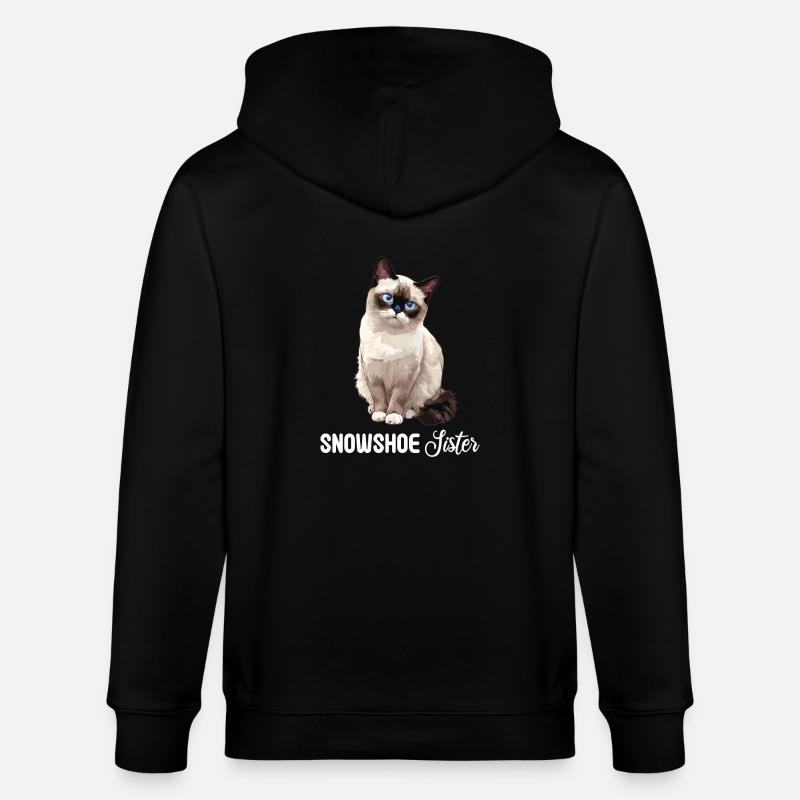 Chaton raquette Chat raquette - Veste à capuche bio CULTIVATOR Stanley/Stella Unisexe - noir