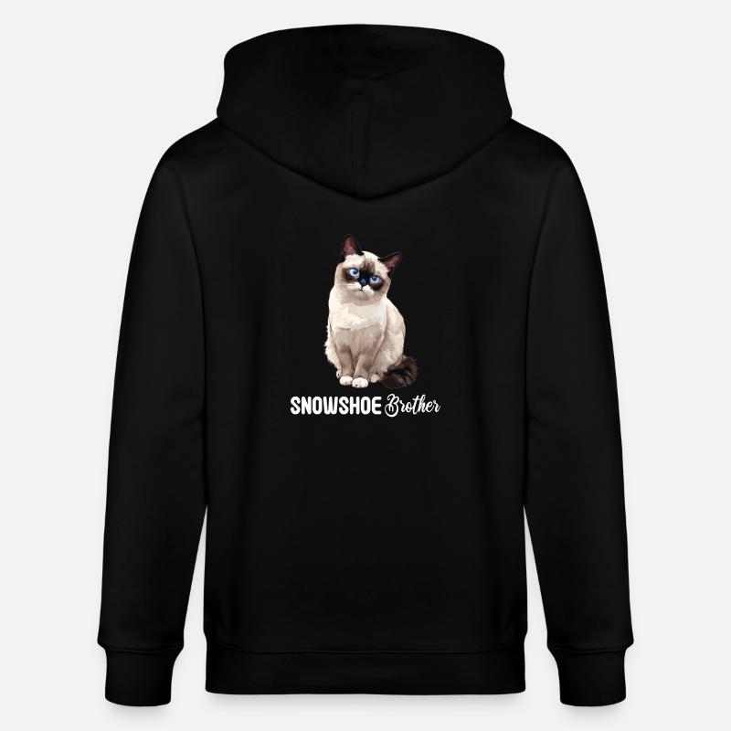 Chaton raquette Chat raquette - Veste à capuche bio CULTIVATOR Stanley/Stella Unisexe - noir