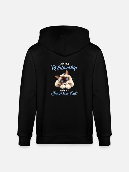 Snowshoe Kitten Snowshoe Cat - Stanley/Stella CULTIVATOR  Unisex Organic Hooded Jacket - black