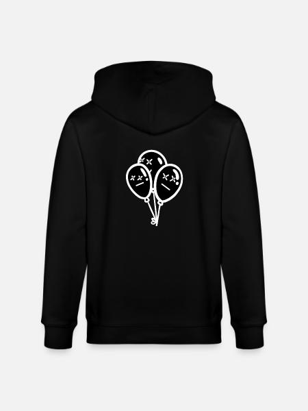 Balloons Balloons Halloween Dark - Stanley/Stella CULTIVATOR Unisex Organic Hooded Jacket - black
