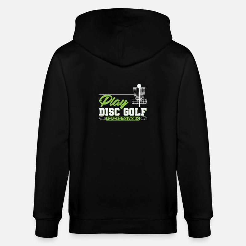 Play Disc Golf - Stanley/Stella Unisex Bio-Kapuzenjacke CULTIVATOR  - Schwarz