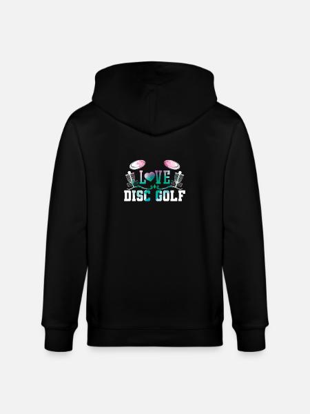 Love Disc Golf - Stanley/Stella CULTIVATOR  Unisex Organic Hooded Jacket - black