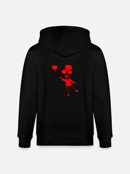 Rising Heart Balloons - Stanley/Stella CULTIVATOR Unisex Organic Hooded Jacket - black